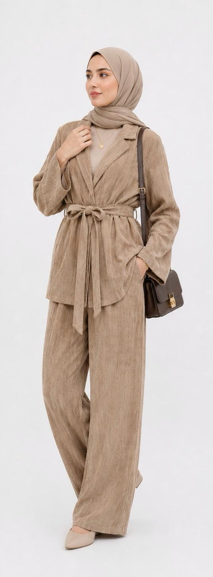 Earth tones textured set