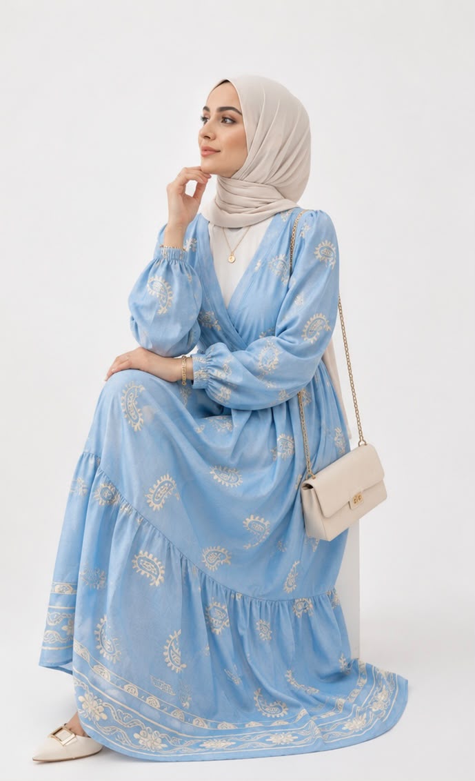 Golden petals Maxi dress
