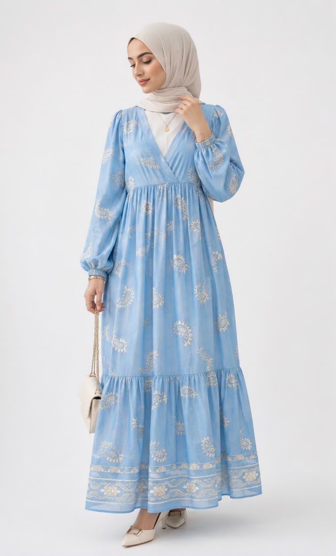 Golden petals Maxi dress