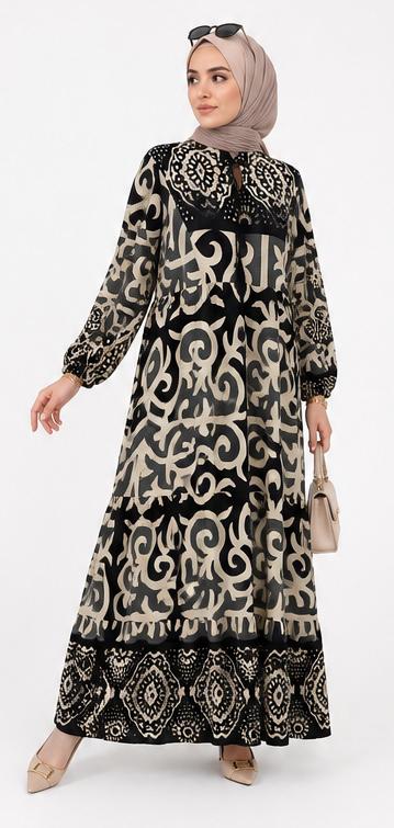 Patterned Maxi Dress