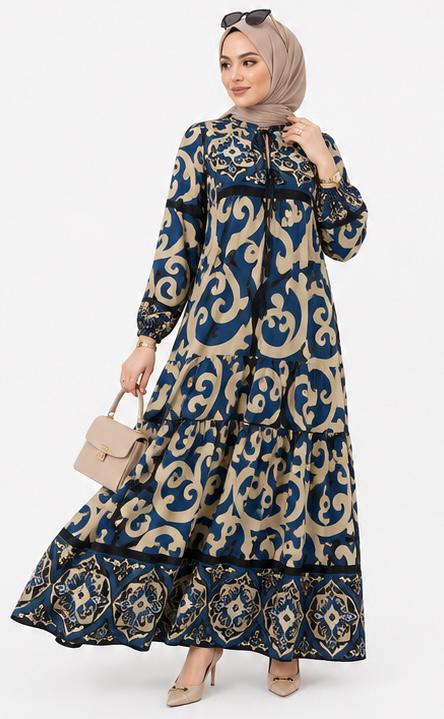 Patterned Maxi Dress