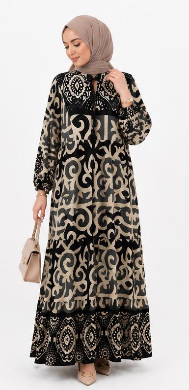 Patterned Maxi Dress