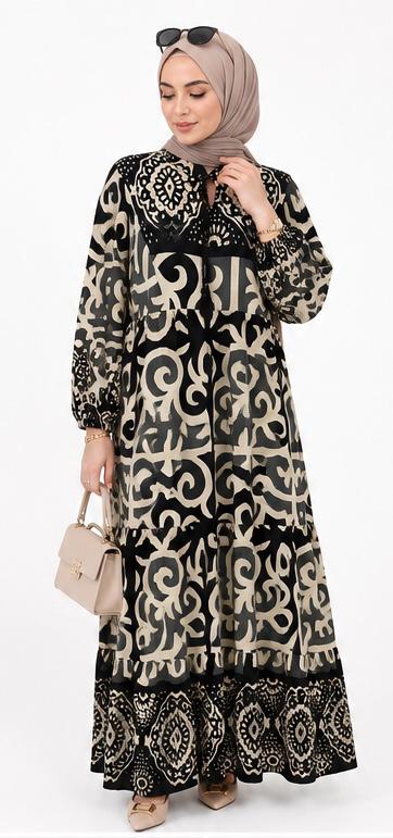 Patterned Maxi Dress