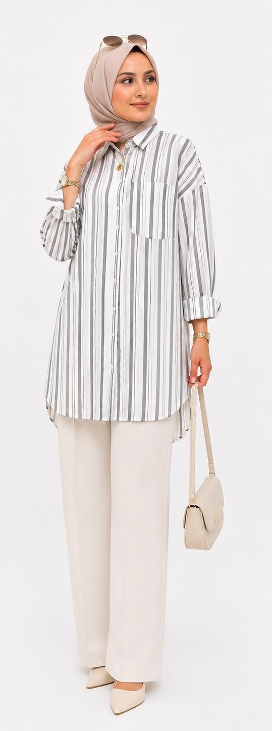Stripe Tunic Shirt