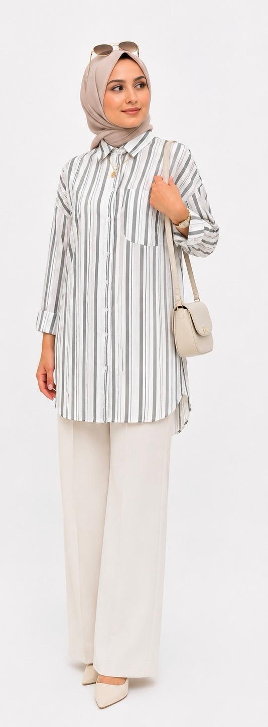 Stripe Tunic Shirt