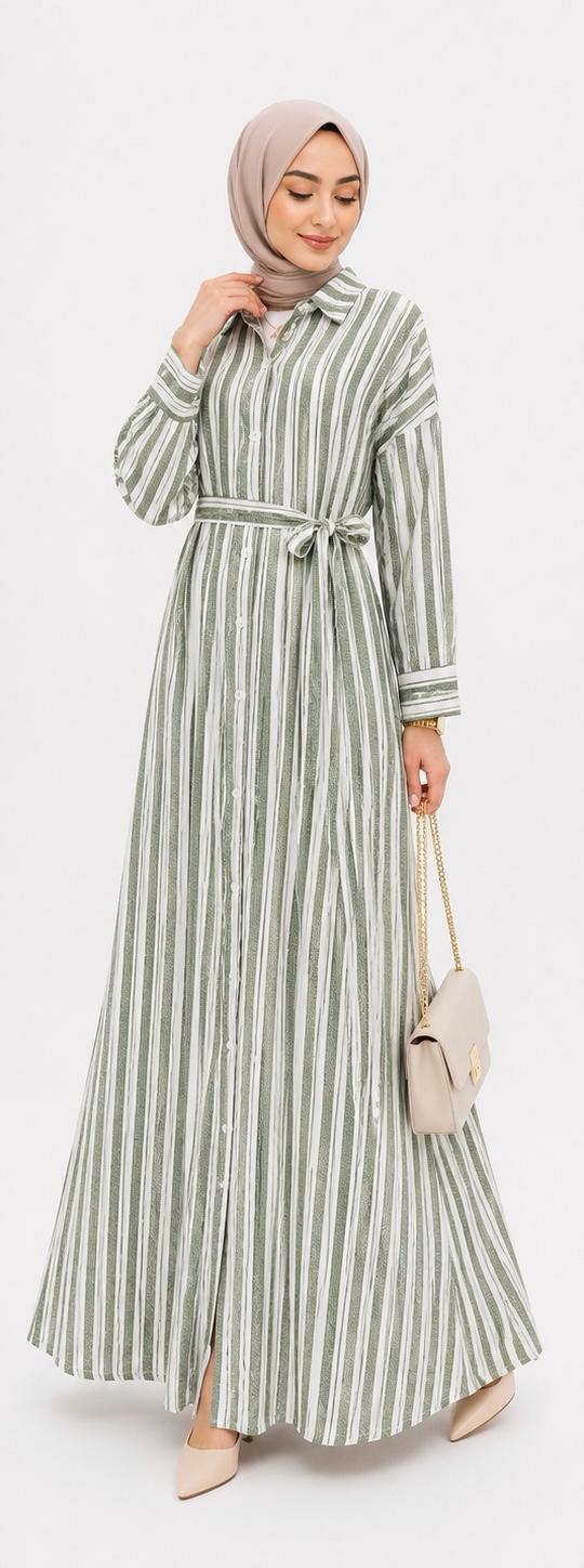 Midnight Stripe Maxi dress