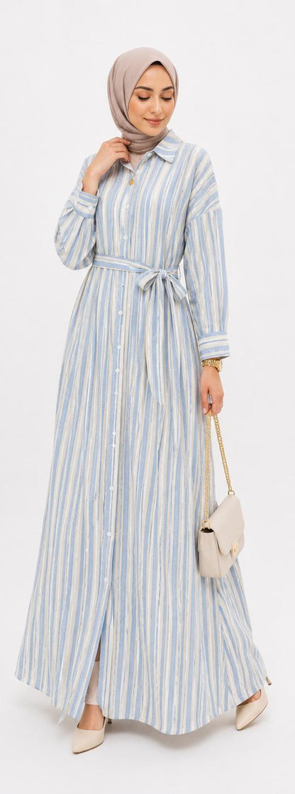 Midnight Stripe Maxi dress