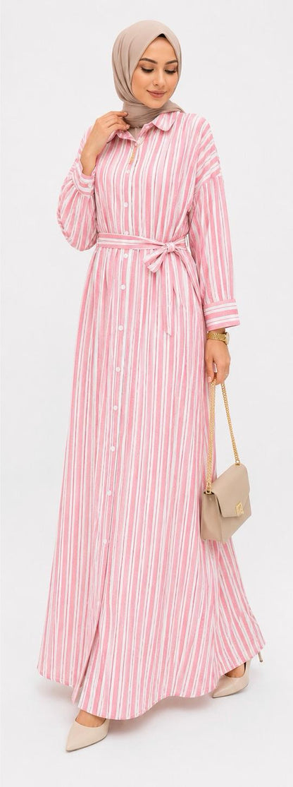 Midnight Stripe Maxi dress
