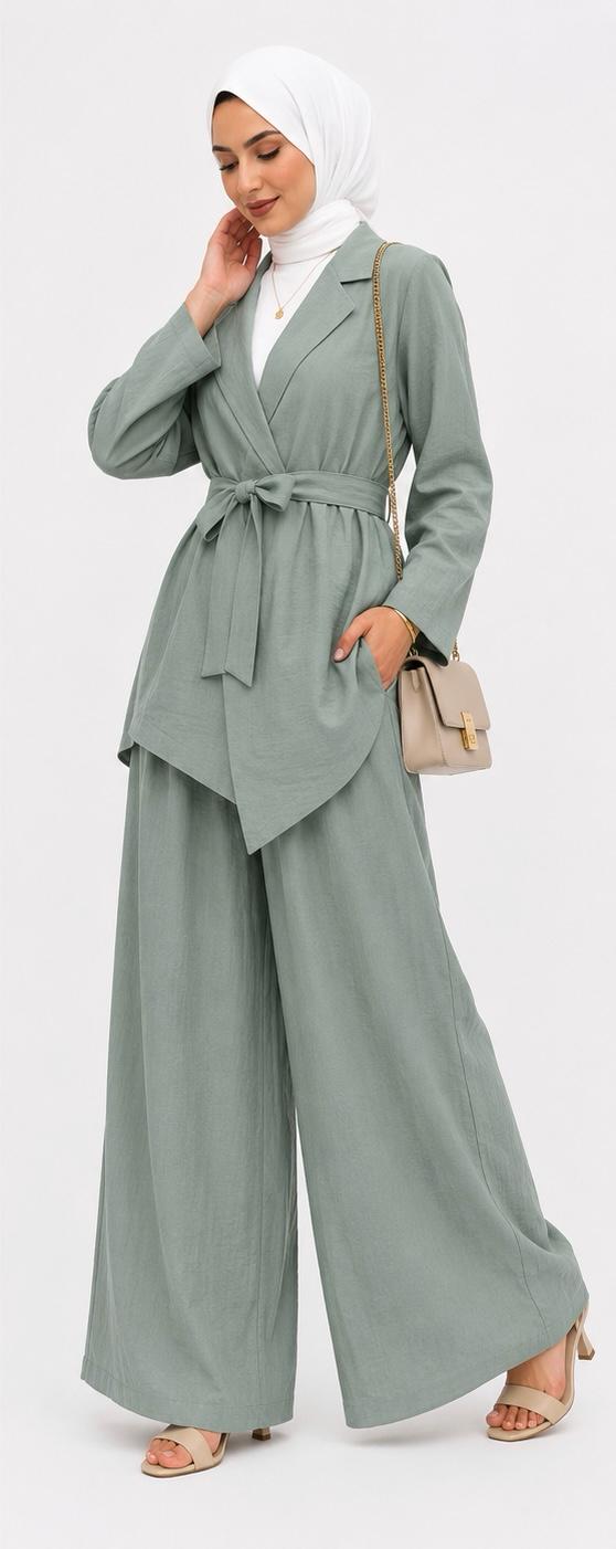 Belted Wrap Set
