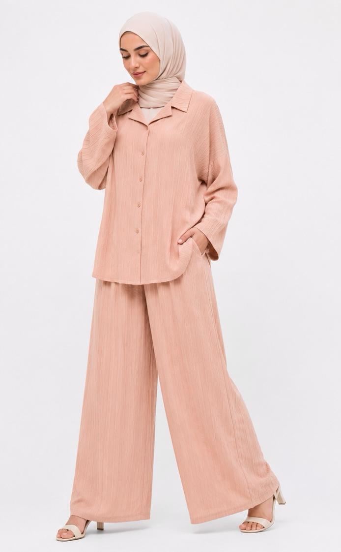 Ribbed Flow Textured Co-Ord Set