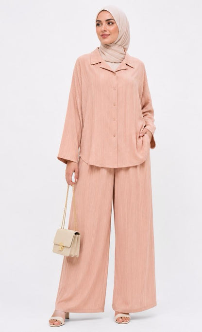 Ribbed Flow Textured Co-Ord Set