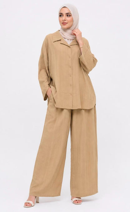 Ribbed Flow Textured Co-Ord Set