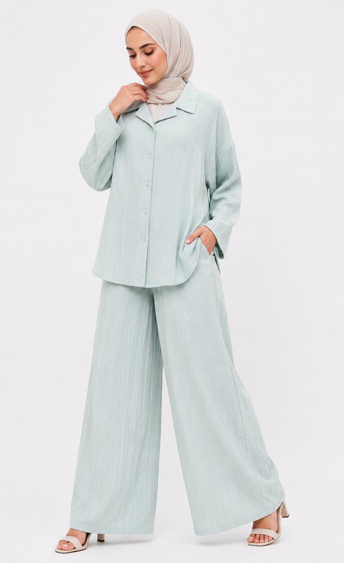 Ribbed Flow Textured Co-Ord Set