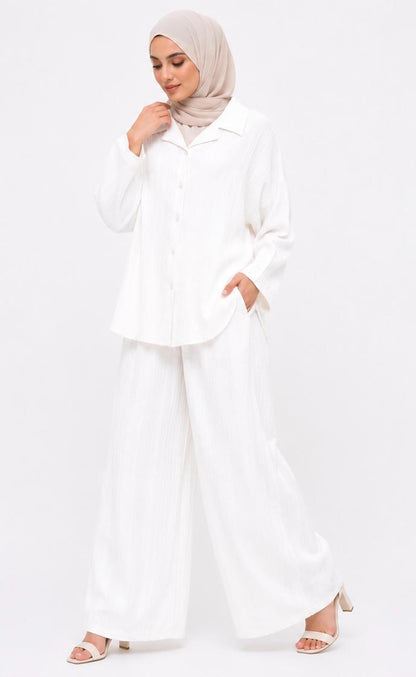 Ribbed Flow Textured Co-Ord Set