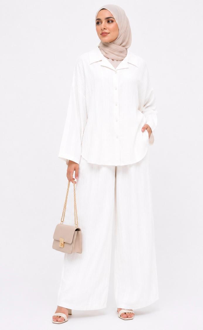 Ribbed Flow Textured Co-Ord Set