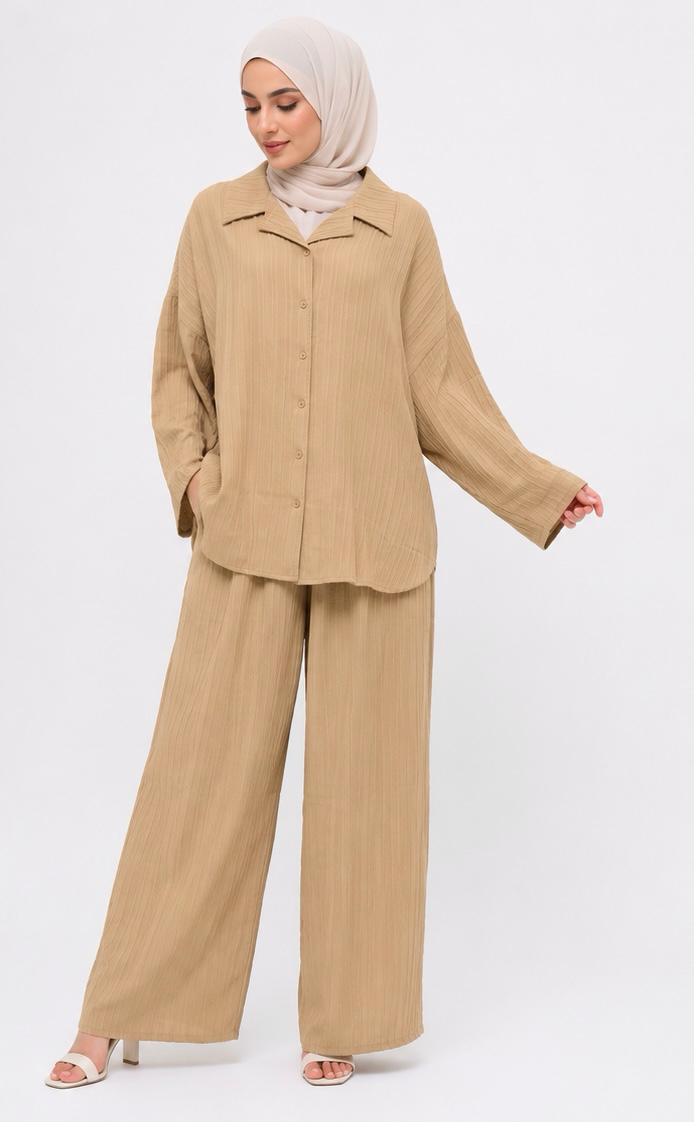 Ribbed Flow Textured Co-Ord Set