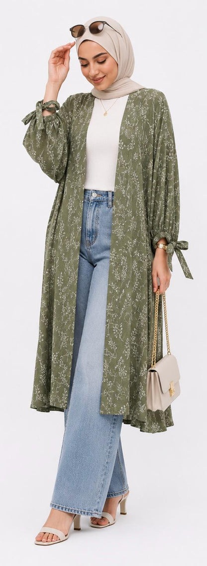 Botanical Drape Kimono