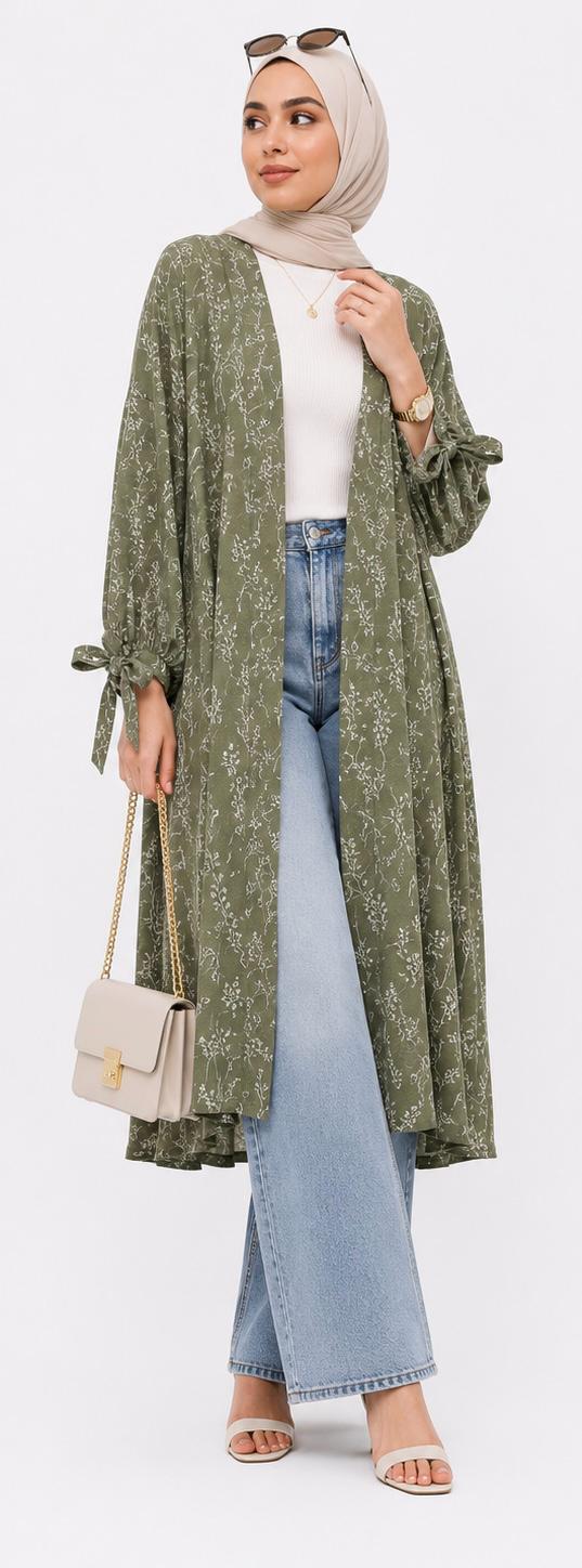 Botanical Drape Kimono
