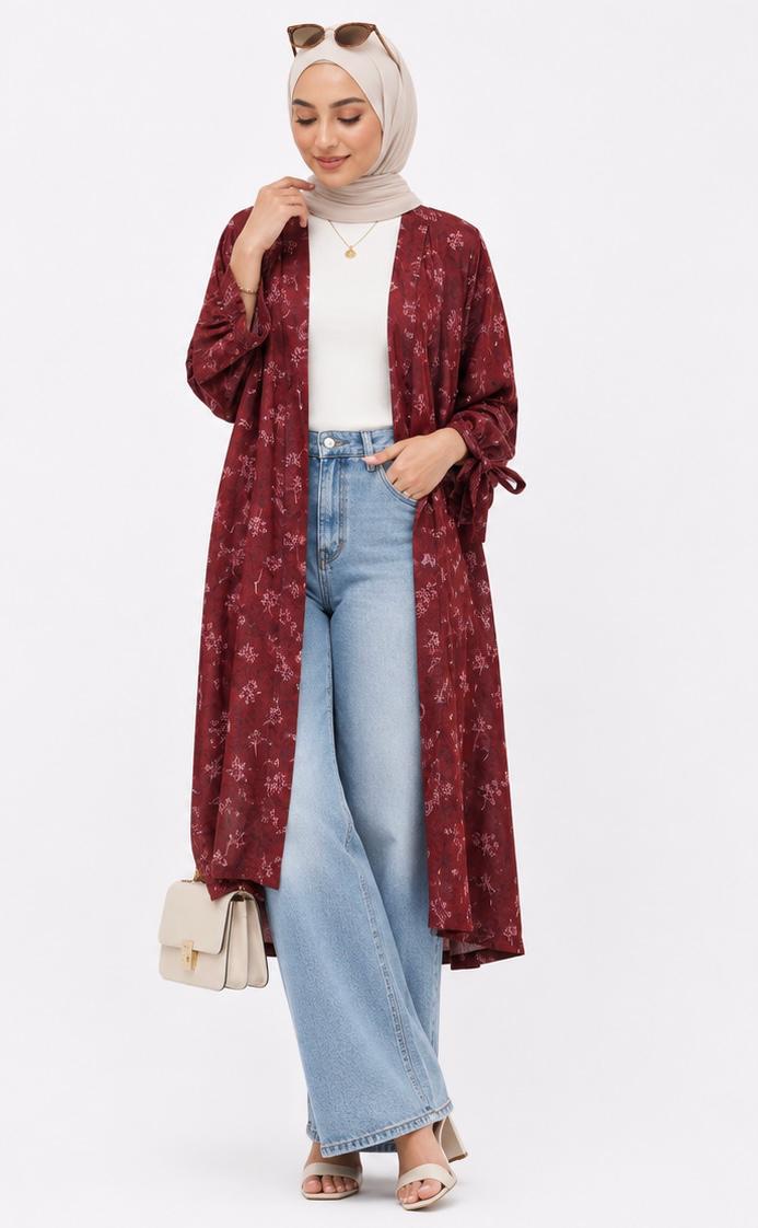 Botanical Drape Kimono