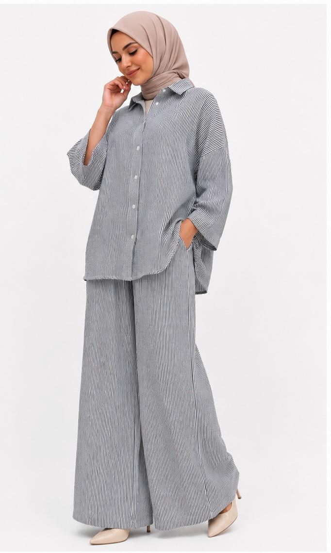 Pinstripe Modest Co-Ord Set