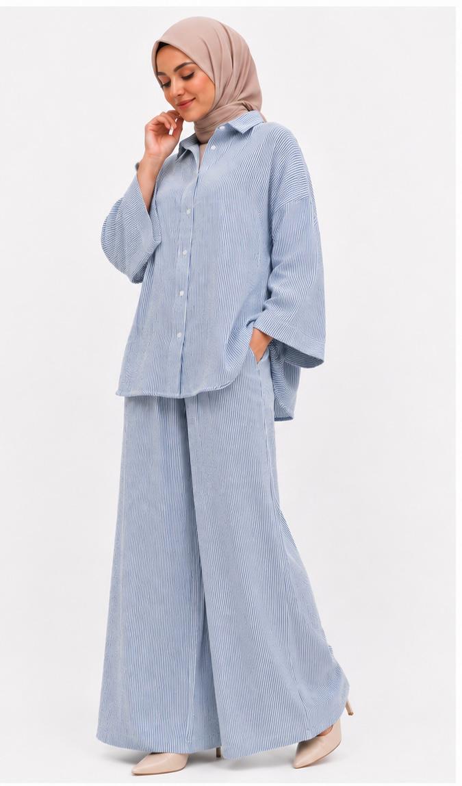 Pinstripe Modest Co-Ord Set