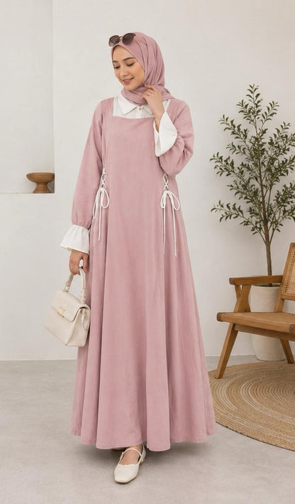 Ivy lace-Up Maxi Dress