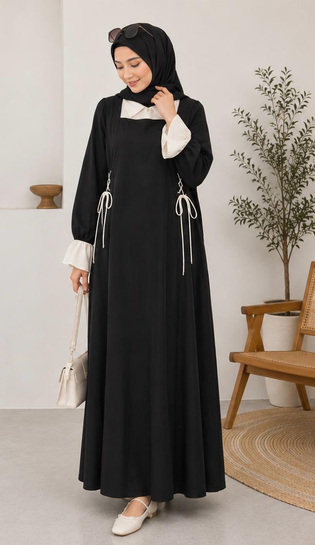 Ivy lace-Up Maxi Dress