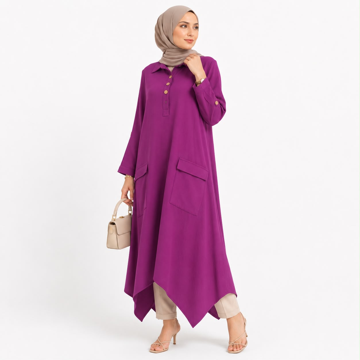 Asymmetrical Pocket Dress