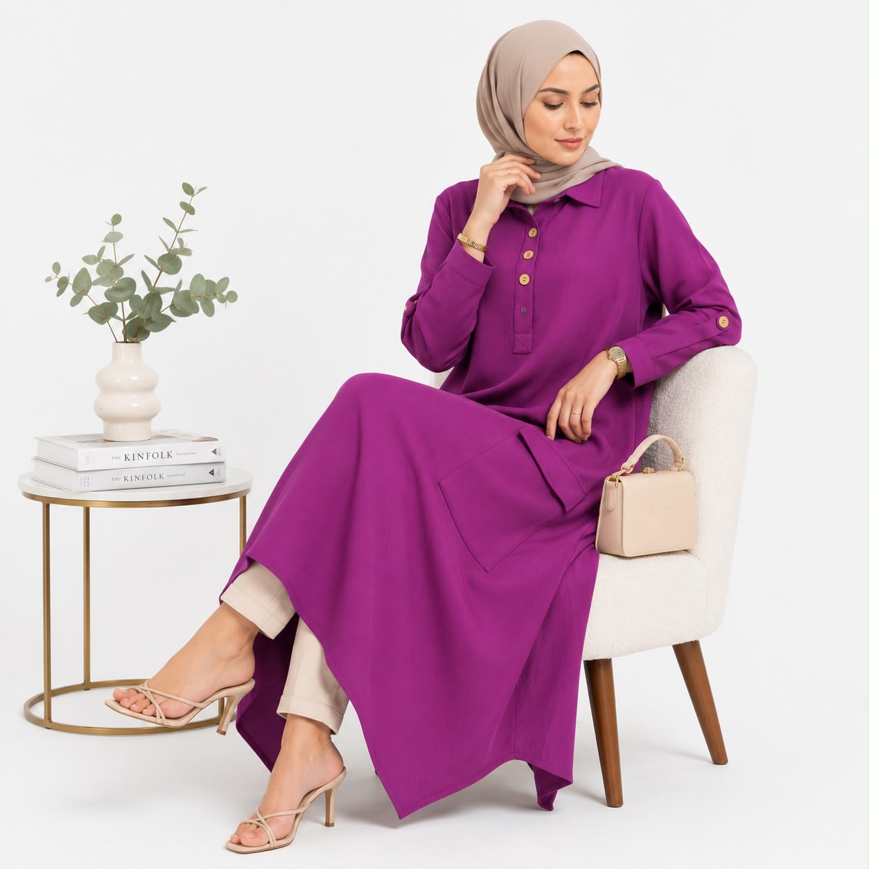 Asymmetrical Pocket Dress