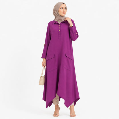 Asymmetrical Pocket Dress