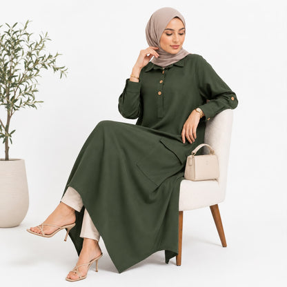 Asymmetrical Pocket Dress