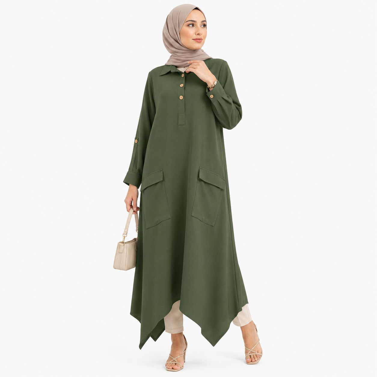 Asymmetrical Pocket Dress