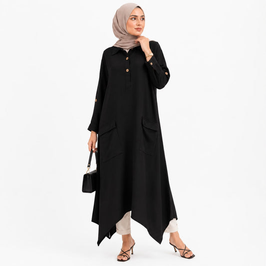 Asymmetrical Pocket Dress