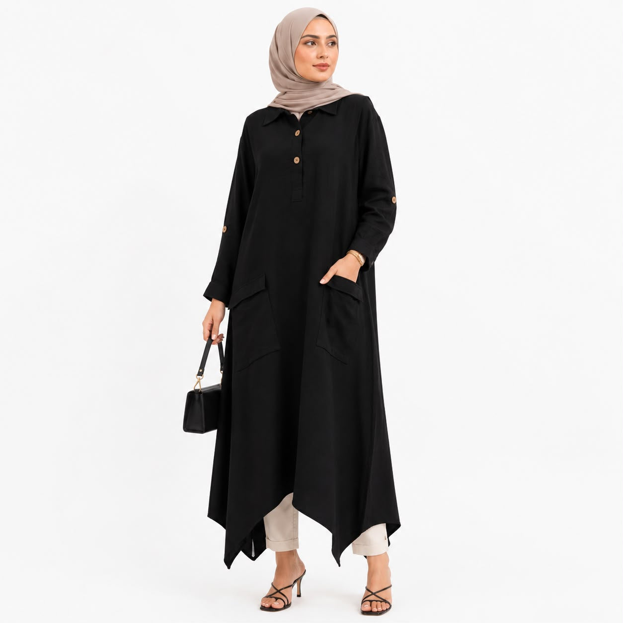 Asymmetrical Pocket Dress