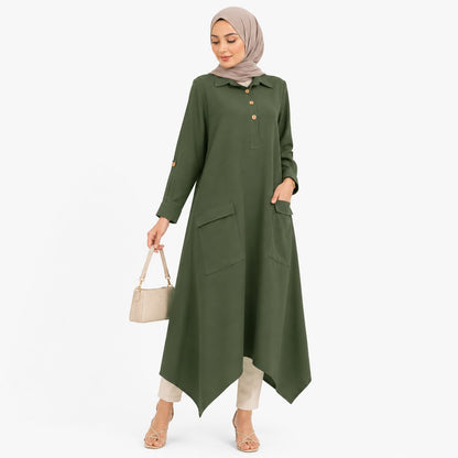 Asymmetrical Pocket Dress