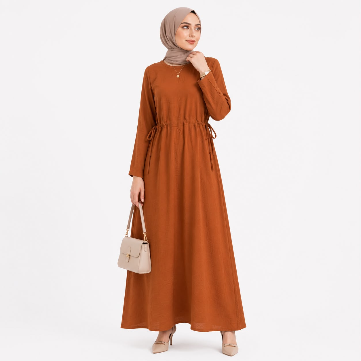 Serenity Drawstring Maxi Dress