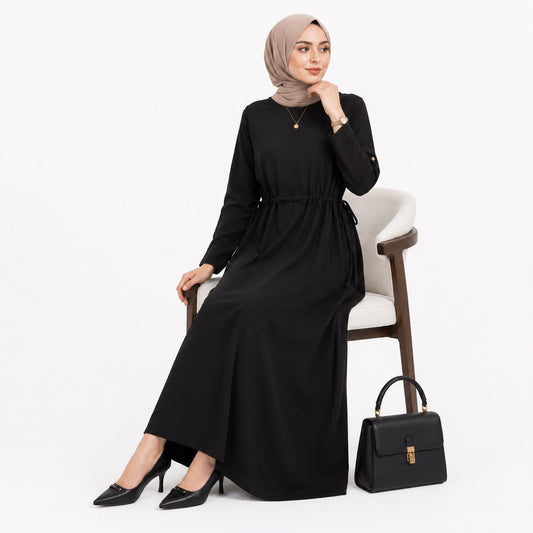 Serenity Drawstring Maxi Dress