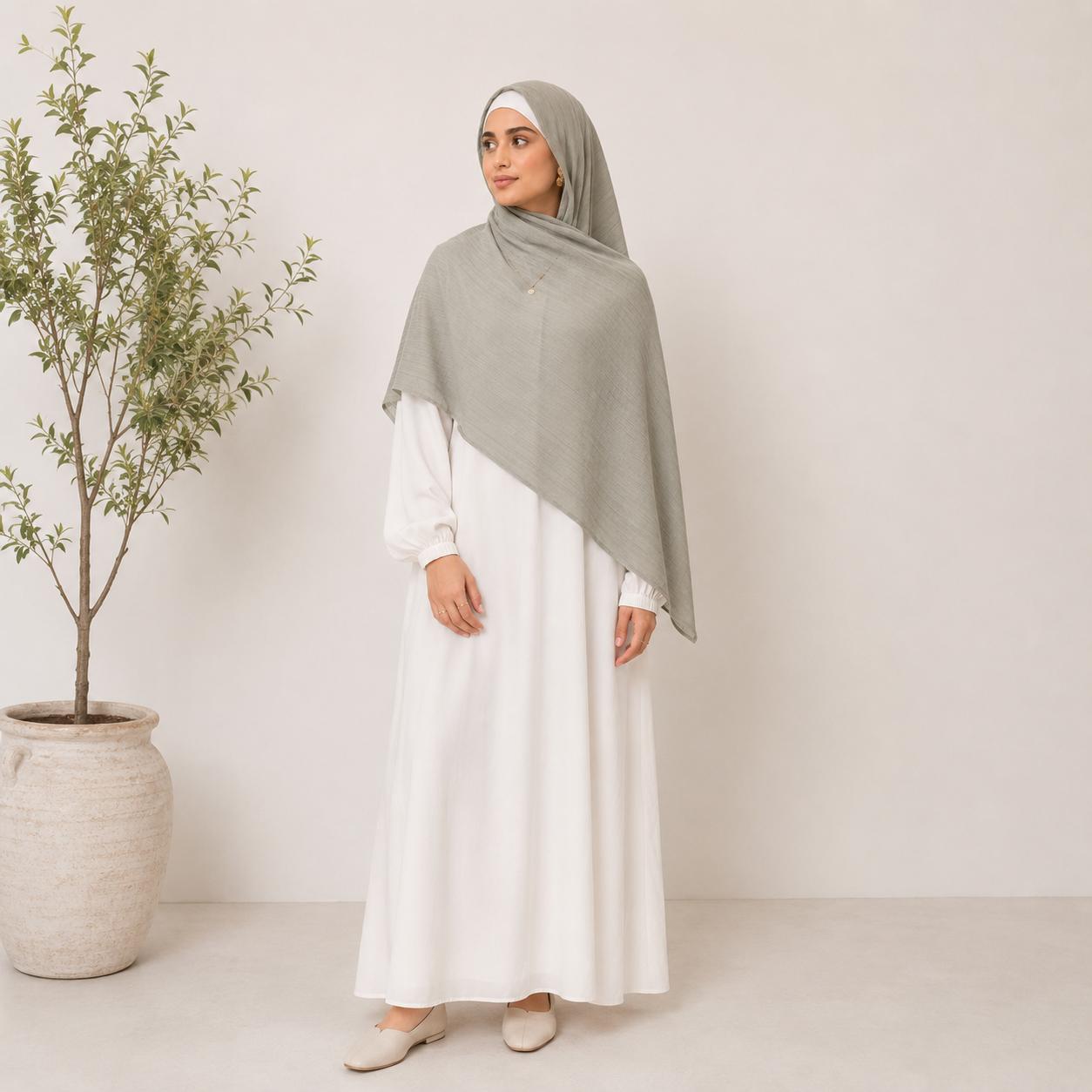 Kuwaiti Crinkled Hijab