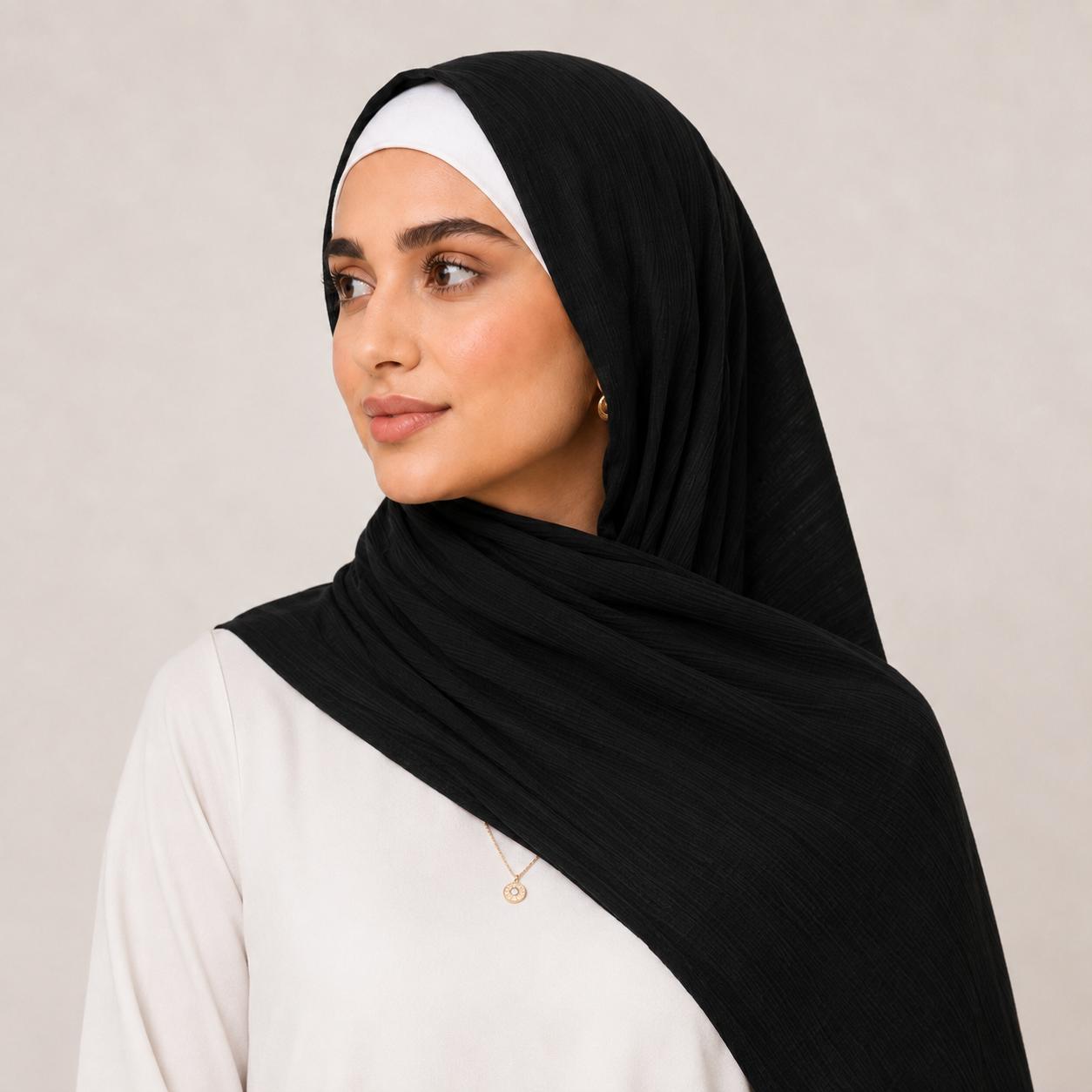 Kuwaiti Crinkled Hijab