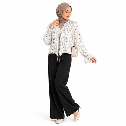 Ruffled Polka Dot Top