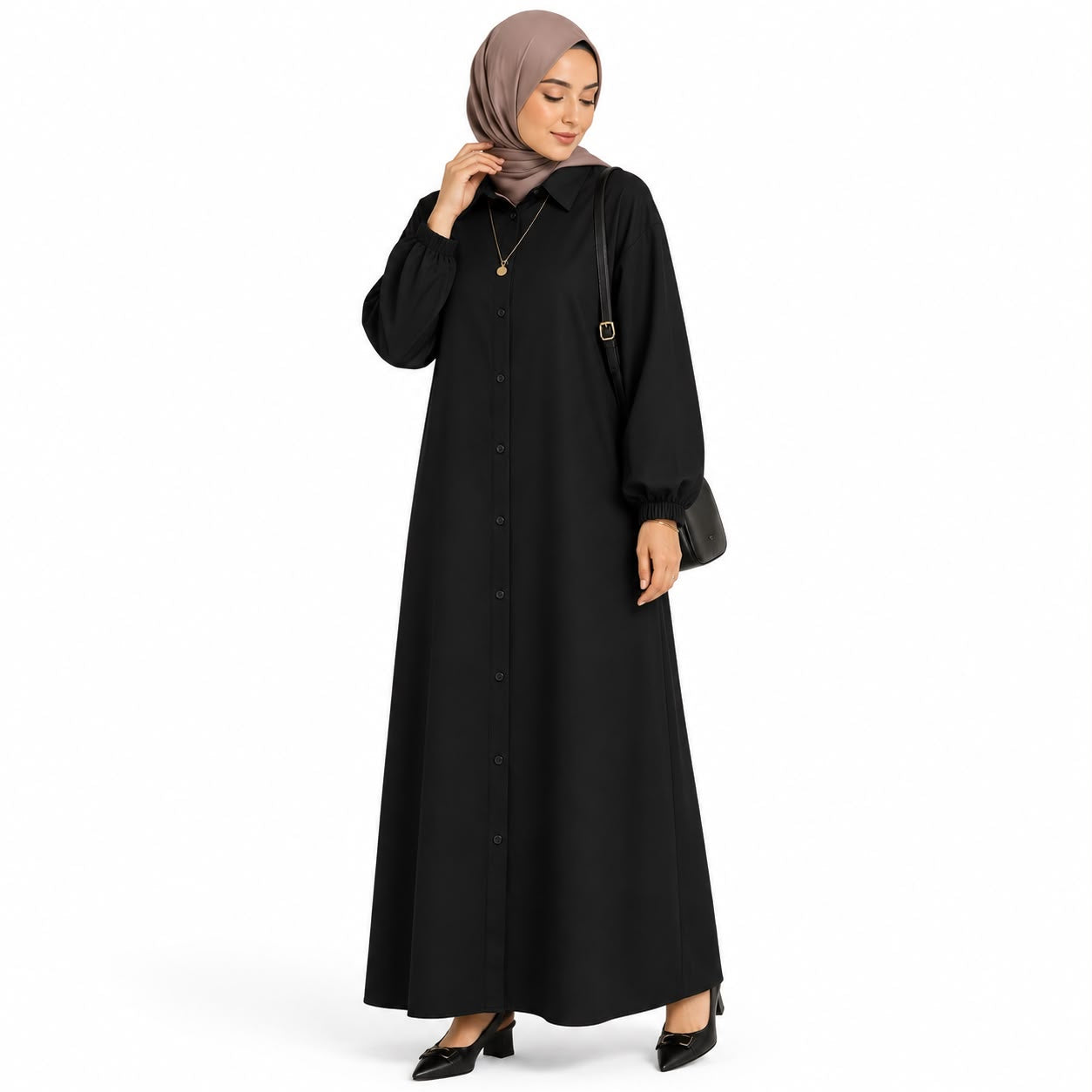 Button-down Maxi Dress