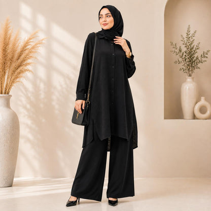 Midi Crinkled Flow Shirt