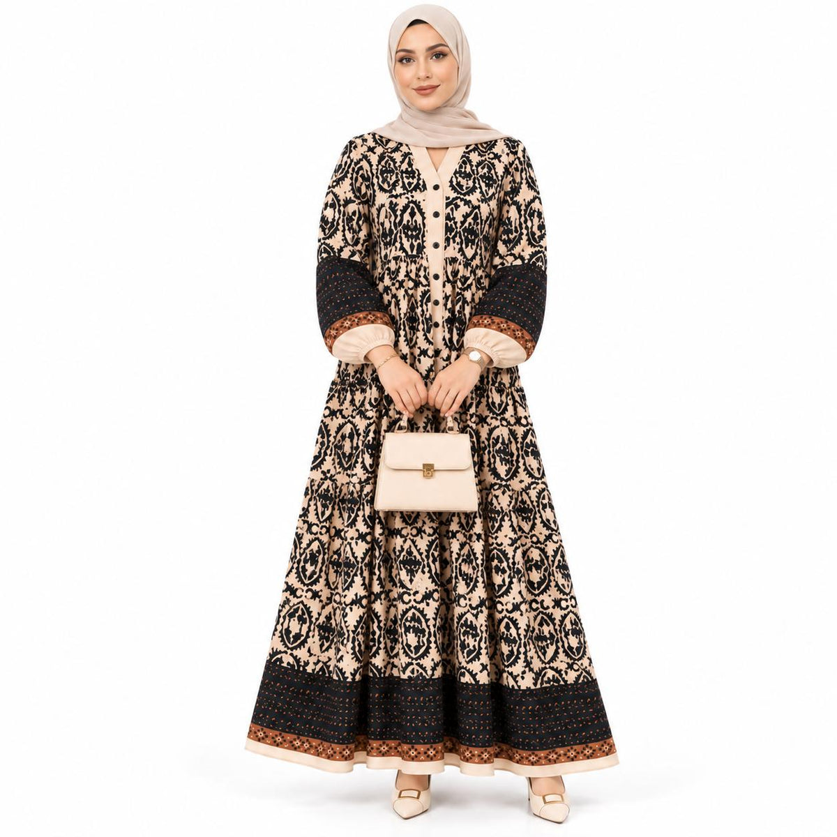 Boho print Maxi Dress
