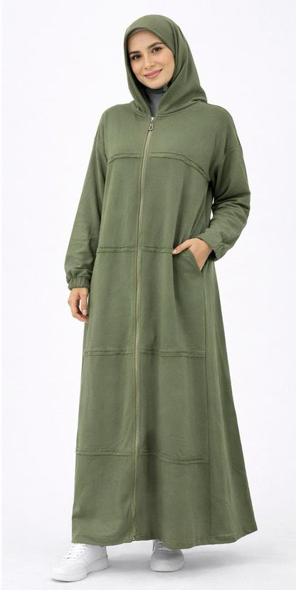 Dress melton with front zip