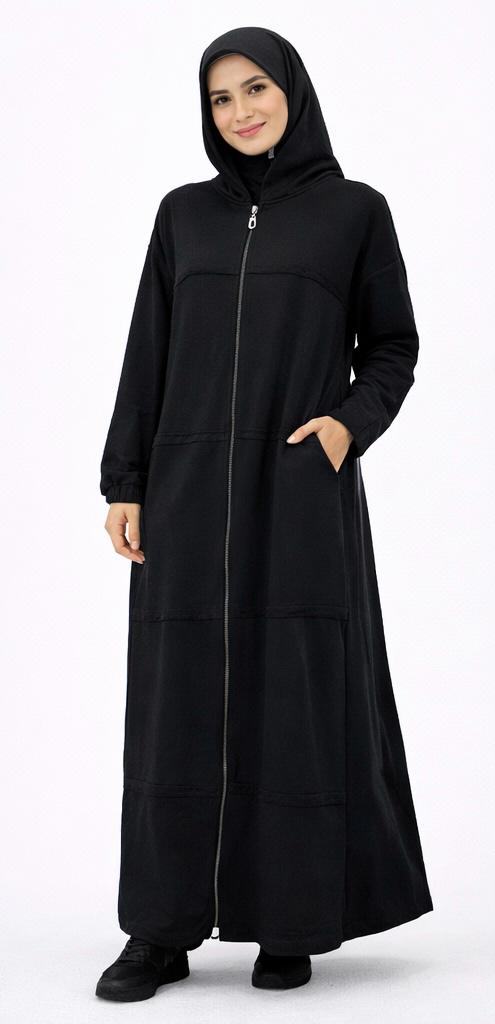 Dress melton with front zip