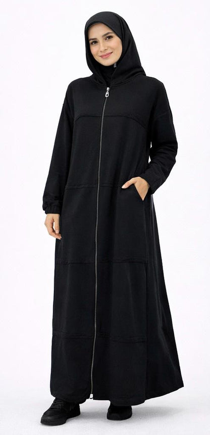 Dress melton with front zip