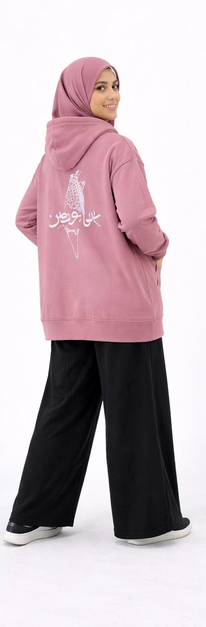 Palestine Map Graphic Hoodie