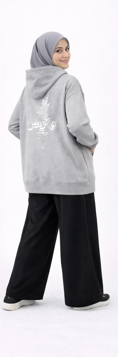 Palestine Map Graphic Hoodie