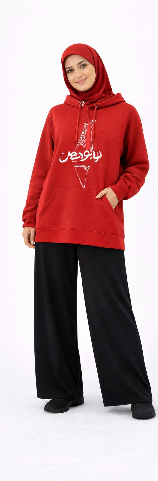 Palestine Map Graphic Hoodie