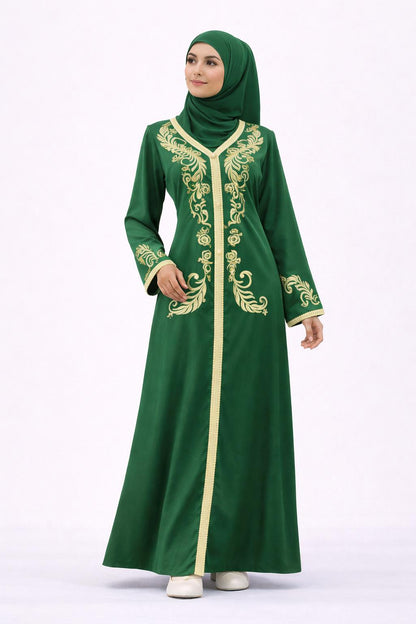 Luxe Front-embroidered Jalabiya